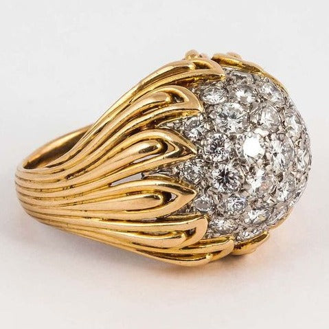 Goldglänzender Vintage-Ring