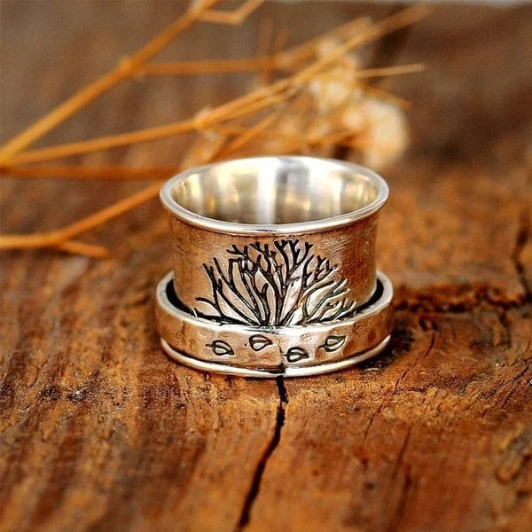 Baum des Lebens Spinner Meditation Ring