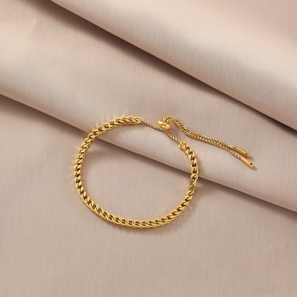 Verstellbares Gold- und Silberarmband