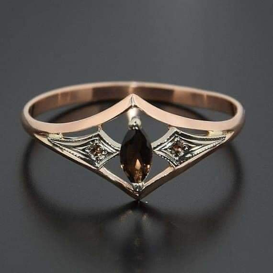 Hollow Ring in Vintage-Roségold